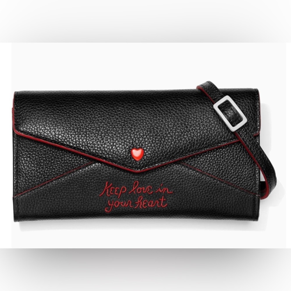 Brighton All My Lovin’ Large Wallet with Detachable strap.